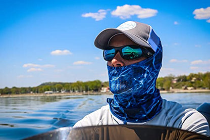 HOT SHOT Cooling Fishing Gaiter - UPF 50 Sun Protection – Breathable Face Mask - color: Gray