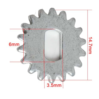 Spinner Wheel Ratchet Gear for Fishing Reels – Metal Replacement Part for Spindle Assembly, Left/Right Hand Swap Design, 11.5–23 mm Diameters, 1 g Lightweight, Pack of 1 - size: 8