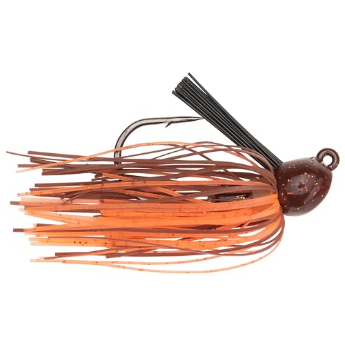 Strike King Bitsy Flip Jig Fishing Lure, Extra-Strong Weed Guard - color: Cajun Crawfish, size: 1/4 oz