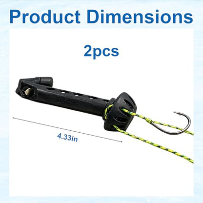 2 Pack Fly Threader, Threading Tool for Fishing Flies, Easy Fly Threading Solution for Anglers, Compact Fishing Accessories with Most Hooks, tippets, and Fly Styles