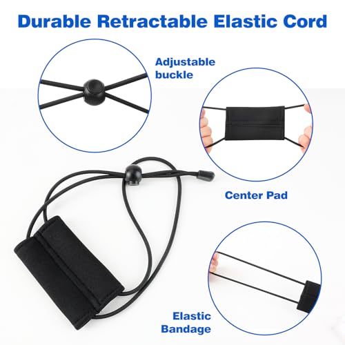 2 Pcs Fishing Graph Cover Straps - Keep Your Fish Finder Cover Secure During Travel - color: Black