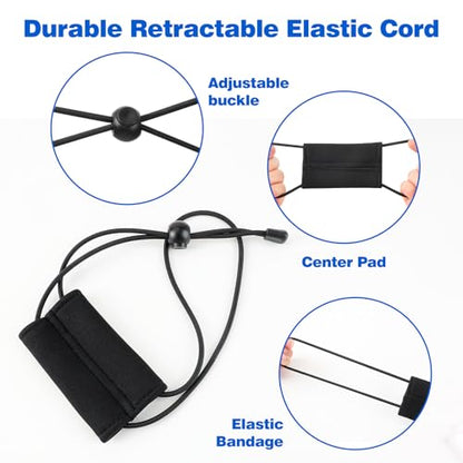 2 Pcs Fishing Graph Cover Straps - Keep Your Fish Finder Cover Secure During Travel - color: Black