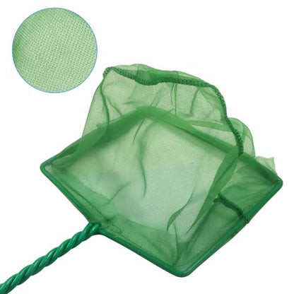 BokWin Multi-Size Small Fish Net, 4 Pack (3inch 4inch 5inch 6inch) | Bait Fish Net, For Aquarium, Fishes Tank, Pond