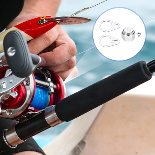 Fishing Reel Screw Nut Caps, Right Handle Locking Plate Nut Replacement Part - color: Silver, size: M7