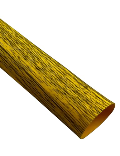 Accering Non Slip Fishing Rod Shrink Wrap (φ25mm, Elm Wood Grain) | L1.64 ft, Shrink Ratio: 1.8:1. Ideal for fishing rod, wooden handle. - color: Elm Wood Grain, size: φ25mm, L1.64 ft