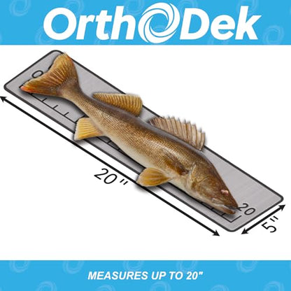 20" EVA Foam Fish Ruler with Peel & Stick Backing for Boats, Kayaks, Coolers, or Personal watercraft, Easy to Read 6mm Thick, Milled Fish Measuring Board (Gray) - color: Gray