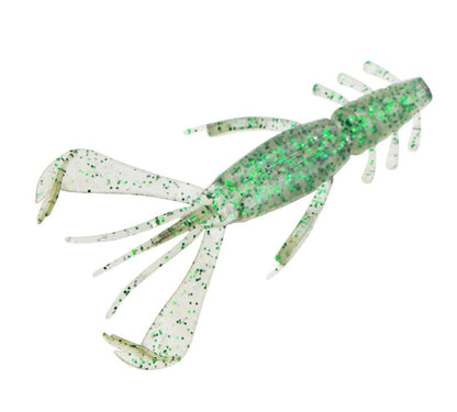 Pack of 18 Soft Plastic Craw Lures 65mm2.3g Crawfish Bass Trout Fishing Jig Shrimp Crawdad Baits