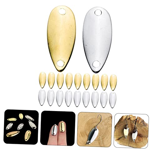 YARNOW 20pcs Fishing Lures Vivid Metal Baits for Bass Fishing Lightweight Fake Baits for Freshwater for Anglers