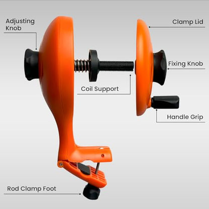 Pristis Practical Fishing Tool Combination, Mini Fishing Scissors & Fishing Line Winder & Zinger Retractor, A Neat Option for Angler
