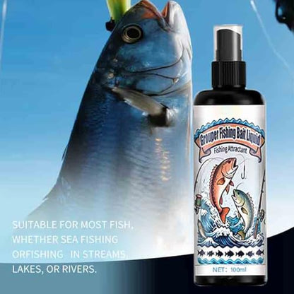 Fish Attractant Angling Spraying Solution 100ml | Bass Fishing Attractant for Bass Catfish Trout Carp Walleye Pike Lake Pond River Reservoir Saltwater