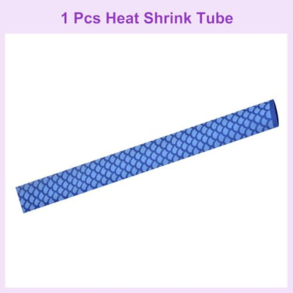 DMiotech Heat Shrink Sleeve Wrap Tubing x Tube Tubing for Fishing Rod Grips and Other Grips, Non Slip - Insulation - Waterproof 40'' Lengths, Dia 30mm Blue Scales - color: Blue Scales, size: Dia 30mm