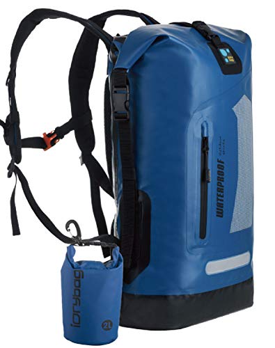 IDRYBAG Waterproof Backpack for Men 20L/30L/40L, Floating Dry Bag Kayak, Dry Backpack Hiking - color: Blue, size: 30L