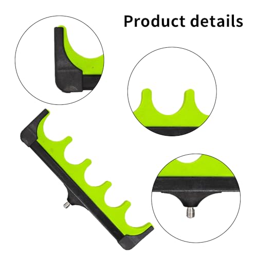 DONGKER Wall Mounted Fishing Rod Rack,1 Pair Horizontal Fishing Pole Holders for Garage Room Cabin Wall Boat Holds Up to 5 Rod