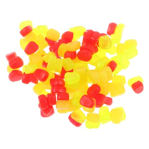 Healifty 150pcs Floating Artificial Corn Fishing Lures Soft Silicone Baits with Realistic Appearance and Natural Underwater Appeal for Freshwater Trout and Multiple Fish Species