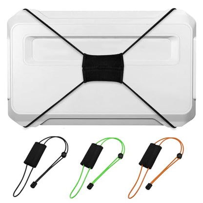Thickened Fishing Finder Cover Straps, Adjustable Fish Finder Bungee for Securing Graph Cover for Travel - color: Black,Green,Orange