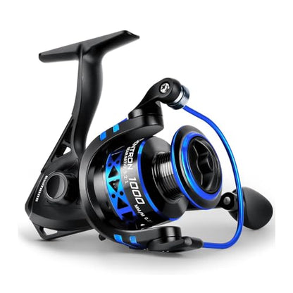 KastKing Centron & Centron Lite Spinning Reels, Size 500 is Perfect for Ice Fishing, Up to 17.5 Max Drag, 5.2:1 Gear Ratio, Ultra Smooth Powerful, CNC Aluminum Spool, 9+1 BB Light Weight - color: Centron, size: Size 1000