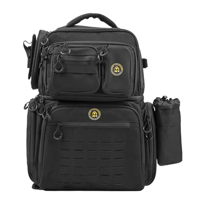 Fishing Backpack with Waterproof Zippers, Detachable waist bag, Cooler compartment – 900D Water-Resistant, Rod Holder, Charging Port, Fits 8 Tackle Boxes, 40L Large Capacity, Outdoor Gear Organizer