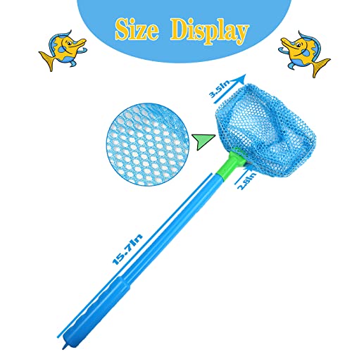 Fishing Net, TSYAN Bug Net Catching Crab Insect Nets Beach Toys Floating Bait Butterflies Colorful Nets for Kids Outdoor Playing 16 inches - style: 4 Pack
