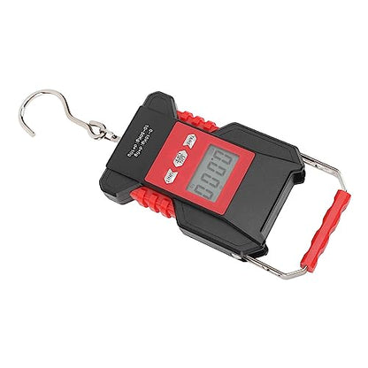 Fish Scale Digital Weight 110lb with Backlit LCD and USB Charging Compatible for Luggage Fishing Travel Includes Measuring Tape Design