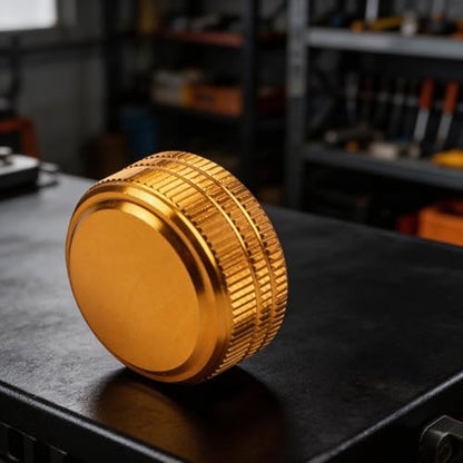 FABULETTA Baitcasting Reel Brake Knob, Fine Tuning Nut M11x0.5, Aluminum Alloy Replacement Part for Daiwa SS SV103SHL Spool Tension Adjustment(gold)