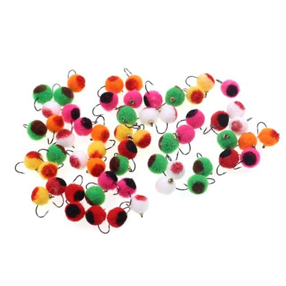12pcs Brass Bead Head Glo-Bug Egg Fly Nymph Wet Fast Sinking Fly Trout Char Grayling Fly Fishing Lure Baits