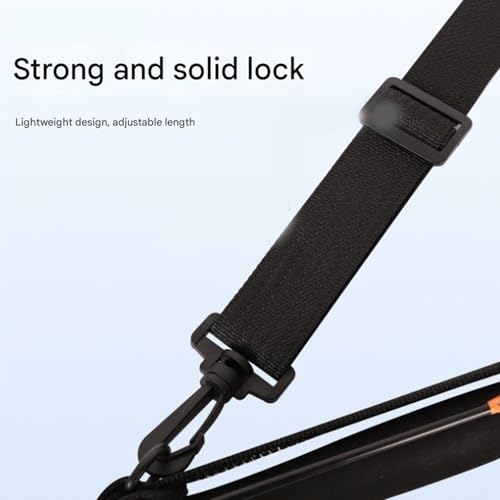 Rod Securing Band Fishing Rod Binding Strap Carrying Belt with Shock Cap and Comfortable Shoulder Harness Fishing Carriers