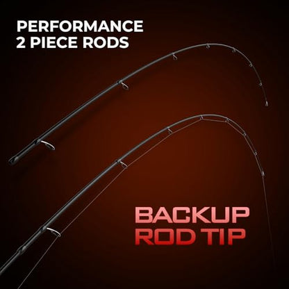 KastKing Brutus Spinning Rods & Casting Fishing Rods, IM6 Graphite Blanks, 2-Piece Rods with Extra Tip Section, PTS Power Transition System, No-Slip Grip, Hook Keeper - size: 7'-MH-(2 Pcs+ Extra Tip), style: Spin