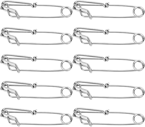 Dilwe Longline Snap Clip, 10Pcs 2.6X100mm Stainless Steel Long line Snap Clips Suitable for Long Line Fishing, Floats, Sharking, Tuna Fishing, Crabbing, Shrimping, etc