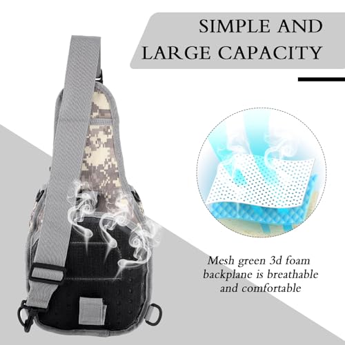 Sosation 134 Pcs Fishing Tool Fishing Tackle Box Kit and Equipment for Adults Beginner Gift, Hook Remover, Pliers Kit, Backpack Tackle Container Lures, Lip Gripper, Weigh Scale - color: Digital Pattern