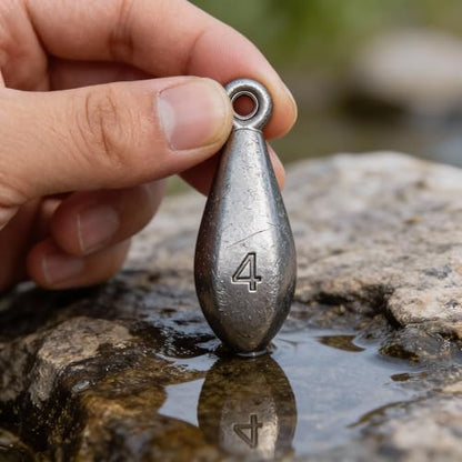 Fishing Weights Sinkers Bank Sinkers Bullet Weights for Surf Fishing Pier Bank Fishing Saltwater Fishing Gear 1oz to 8oz - size: 2 Ounce-8pcs