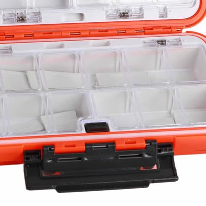 3PCS Water proof Tackle Box – Double-Sided ABS Storage Case for Fishing Lures, Hooks and Terminal Tackle, Portable Organizer Container