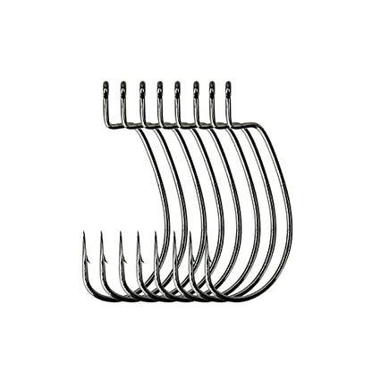 Angler's Grotto EWG Offset Shank Worm Hook | 15/25 Count Per Pack | Freshwater Saltwater Fishing Hooks | High Carbon Steel Extra Strength | Size #1#1/0#2/0#3/0#4/0#5/0 - size: Size #4/0, 25 Count