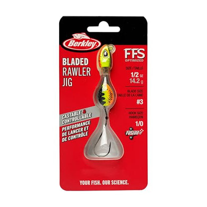 Berkley Bladed Rawler Jig - color: Hot Chub, size: 1/2 oz - 1/0 Hook Size