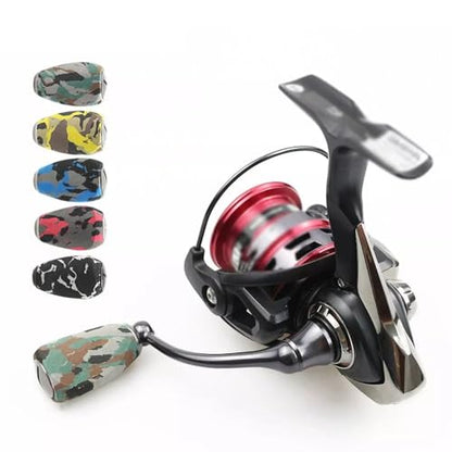 Compatible with Abu Garcia Shimano Daiwa EVA Camouflage Reel Handle Knob Spinning Baitcasting - color: Green
