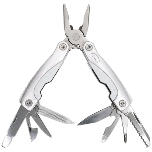 danco ECO-1 Stainless Steel Fishing Multi-Tool – 10-in-1 Tool with Pliers, Wire Cutters, Knife, Screwdrivers, Compact, Rust-Resistant, Outdoors
