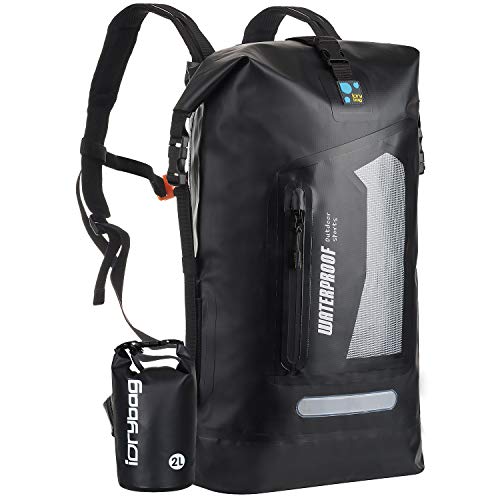 IDRYBAG Waterproof Backpack for Men 20L/30L/40L, Floating Dry Bag Kayak, Dry Backpack Hiking - color: Black, size: 40L
