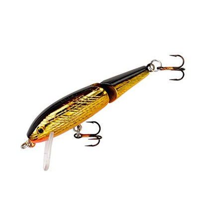 Rebel Lures Jointed Minnow Crankbait Fishing Lure - color: Gold/Black, size: 1 7/8 in (3/32 oz)