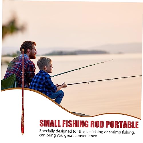 Toyvian Ultra Short Telescopic Fishing Rod Portable Compact Pole Lightweight with Adjustable Handle for Kayaking and Outdoor Use Wear Resistant Design