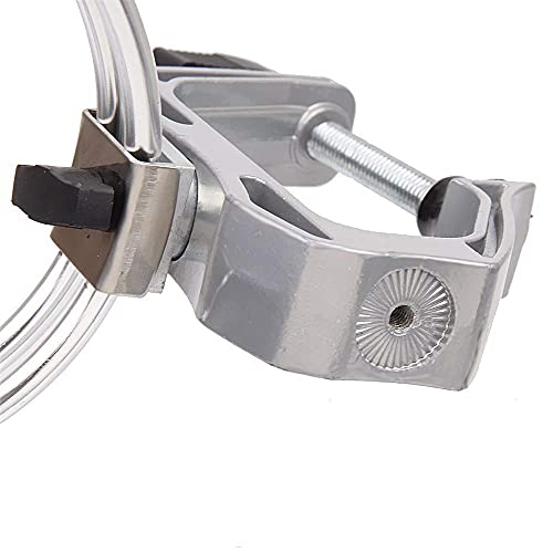 HiUmi Heavy Duty Boat Marine Aluminium Alloy Fishing Rod Pole Stand Bracket Support Holder Adjustable Clamp Fishing Tackle Tool (Aluminum, 2Pack)