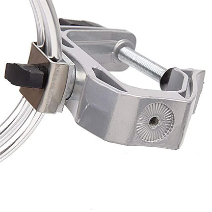 HiUmi Heavy Duty Boat Marine Aluminium Alloy Fishing Rod Pole Stand Bracket Support Holder Adjustable Clamp Fishing Tackle Tool (Aluminum, 2Pack)
