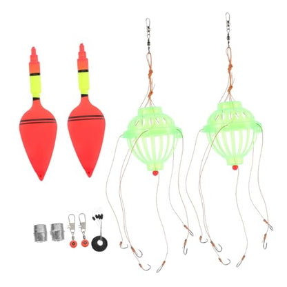 TOYANDONA 1Set Outdoor Fishing Lure Kit for Carp Bighead Carp Durable Float Fishing Tackle with Premium Hooks Lightweight Portable Fishing Supplies