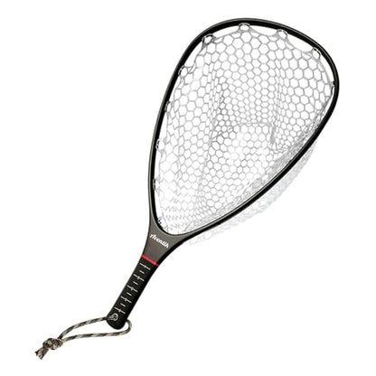 Aventik Fly Floating Fishing Net Carbon Fiber Landing Trout Net Light Weight Clear Rubber Ghost Net Catch & Release - color: Only Standard Black Net