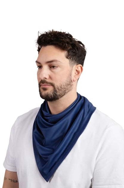 CoolNES - Cooling Bandana Adjustable Cools Instantly When Wet UPF 50 - color: Navy
