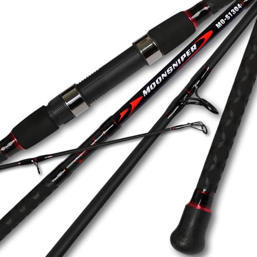 Fiblink Surf Spinning Fishing Rod 4-Piece Graphite Travel Fishing Rod(11 Feet & 13 Feet & 15 Feet) - size: Length: 15'