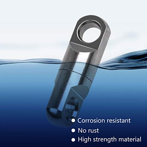 AGOOL Heavy Duty Fishing Swivels Saltwater Stainless Steel High Strength Fishing Heavy Swivels Connectors Copper Barrel Swivels Fishing Tackles for Big Game Sea Ocean Fishing - size: 551lb-10pcs