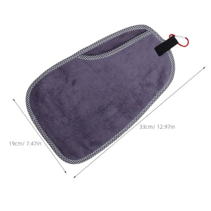 Amosfun 2pcs Clip-on Fishing Towels Sweatproof Rod Wiping Rag Boat Wipe Towels Microfiber Quick-Dry Multi-Purpose for Camping Sports and Outdoor Anglers