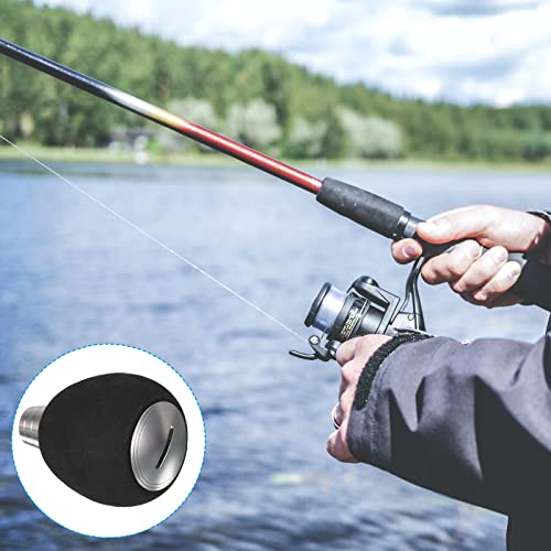 PATIKIL Fishing Reel Handle Knob, Lightweight EVA Fishing Reel Power Knob Handle Grip for Fishing Reel Replacement Parts - color: Silver