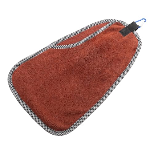 GANAZONO Fishing Towel with Carabiner Clip, Quick Dry Cotton Bait Towel for Camping, Hiking, and Outdoor Fishing Gear Cleaning
