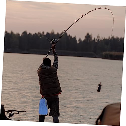 Non-Slip Fishing Towel with Clip Fish Catching Puncture Proof Hand Protection Cover Outdoor Sports Towel for Hiking Camping Angling 12.59X7.48In - color: Blue