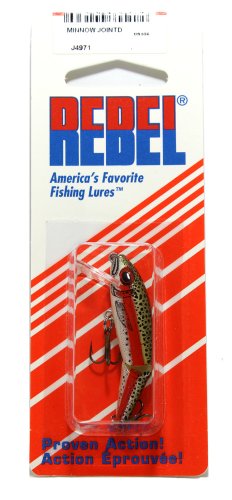 Rebel Lures Jointed Minnow Crankbait Fishing Lure - color: Rainbow Trout, size: 1 7/8 in (3/32 oz)